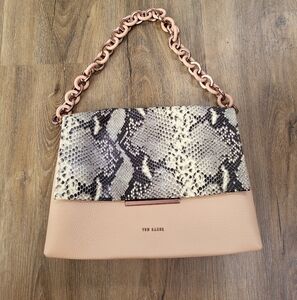Ted Baker Tan and Snake Print Women's Bag